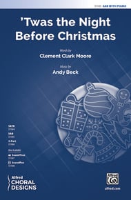 'Twas the Night Before Christmas SAB choral sheet music cover Thumbnail
